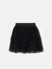 Angel & Rocket Black Colette Spiral Mesh Skirt - Image 4 of 5