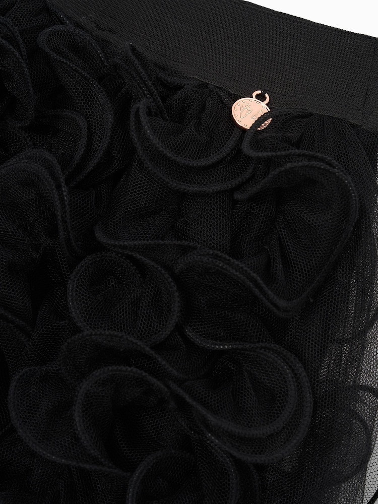 Angel & Rocket Black Colette Spiral Mesh Skirt - Image 5 of 5