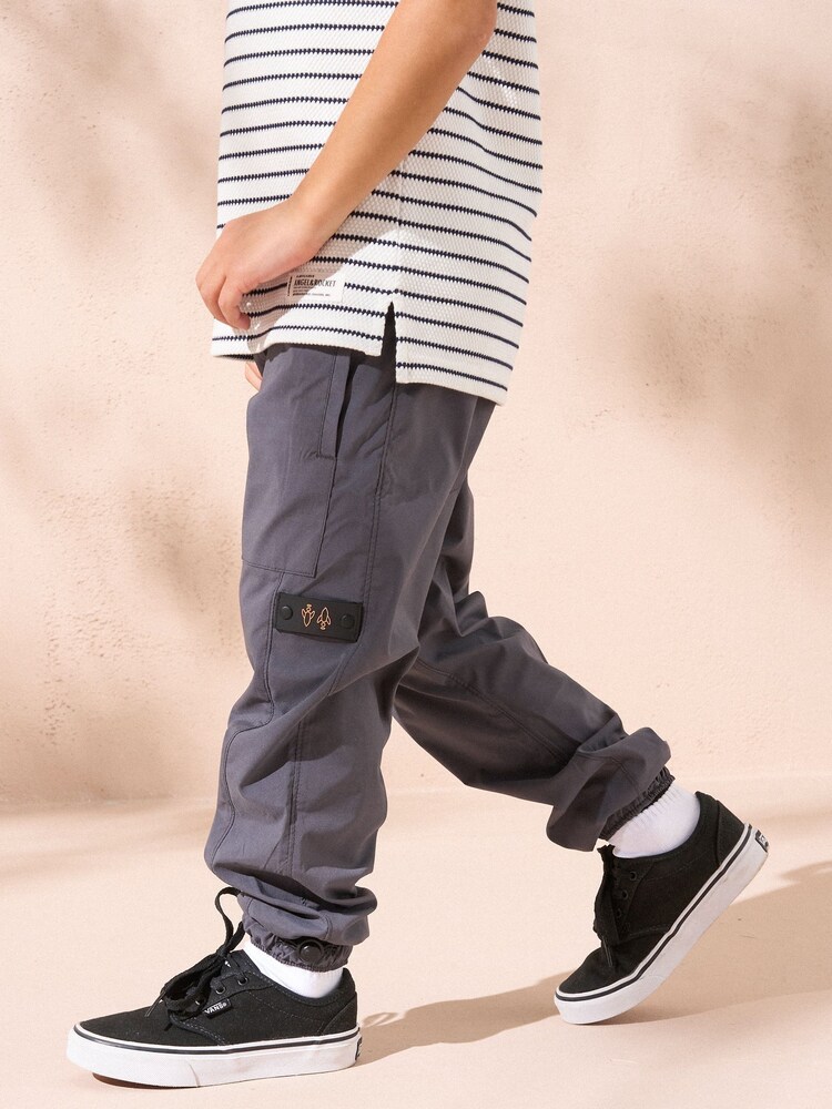 Angel & Rocket Grey Clay Stretch Woven Joggers - Image 2 of 5