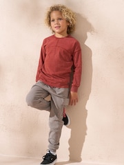 Angel & Rocket Red Evan Long Sleeve Washed Graphic 100% Cotton T-Shirt - Image 3 of 4