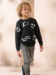 Angel & Rocket Black Jasper Smiley Jumper - Image 3 of 3