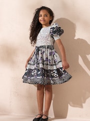 Angel & Rocket Animal Estelle Multi Print Mix Belted Dress - Image 1 of 8