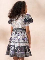 Angel & Rocket Animal Estelle Multi Print Mix Belted Dress - Image 2 of 8