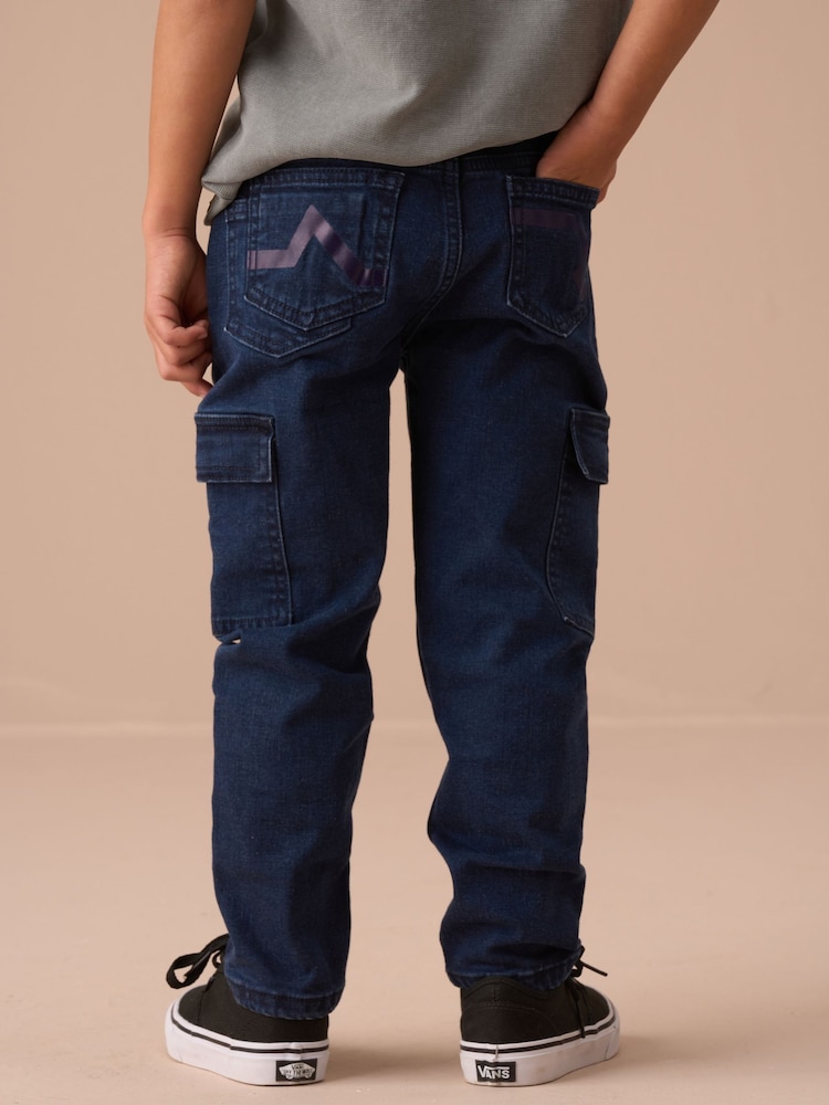 Angel & Rocket Blue Nile Washed Jogger 100% Cotton Jeans - Image 2 of 3 Angel & Rocket Blue Nile Washed Jogger 100% Cotton Jeans - Image 2 of 3