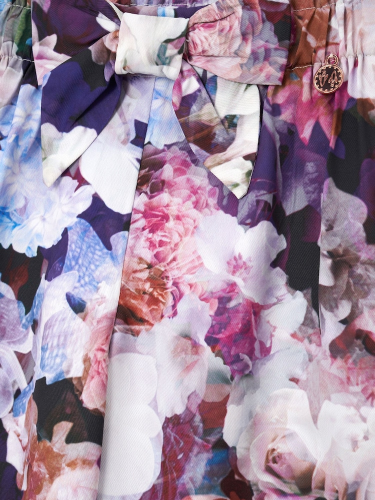 Angel & Rocket Purple Estelle Multi Printed Trousers - Image 5 of 5