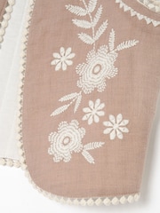 Angel & Rocket Natural Lina Embroidered Gilet - Image 6 of 6