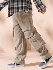 Angel & Rocket Natural Carlton Cord Skater 100% Cotton Trousers - Image 2 of 5