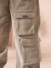 Angel & Rocket Natural Carlton Cord Skater 100% Cotton Trousers - Image 4 of 5