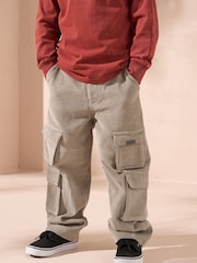 Angel & Rocket Natural Carlton Cord Skater 100% Cotton Trousers - Image 5 of 5