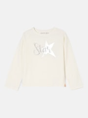 Angel & Rocket Cream Erin Ivory Long Sleeve Star T-Shirt - Image 4 of 6