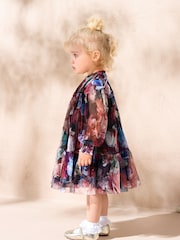 Angel & Rocket Pink Eleanor Pink Floral Mesh Dress - Image 2 of 2