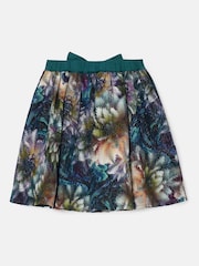 Angel & Rocket Blue Mirielle Multi Jacquard Print 100% Cotton Skirt - Image 2 of 4