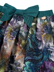 Angel & Rocket Blue Mirielle Multi Jacquard Print 100% Cotton Skirt - Image 4 of 4