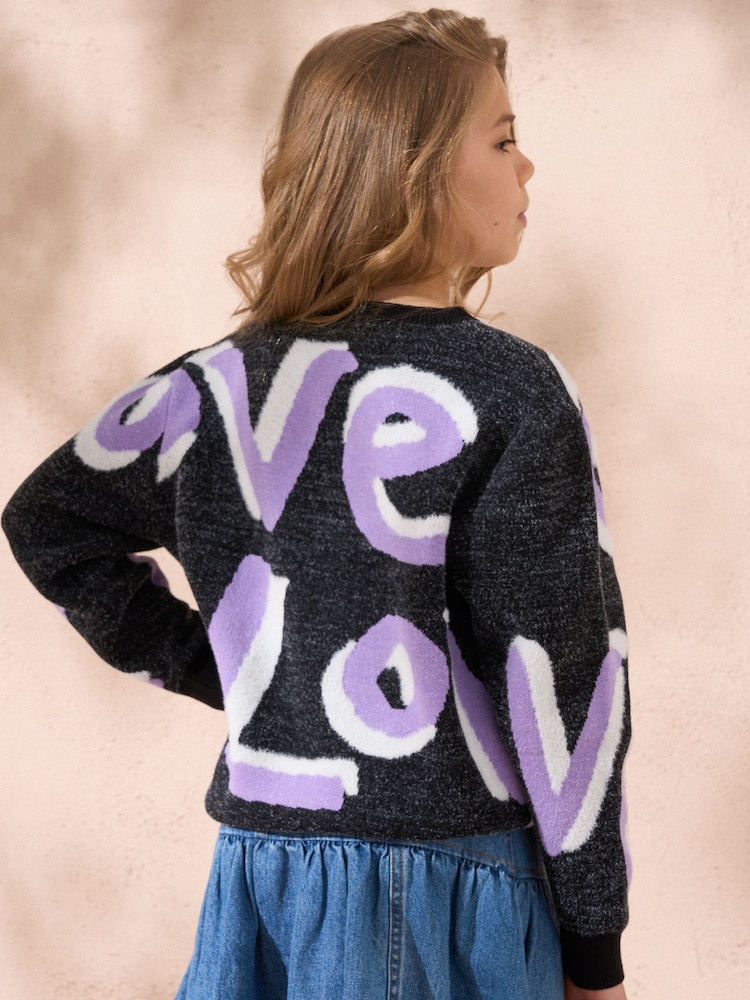Angel & Rocket Black Lola Love Jumper - Image 2 of 7
