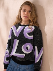 Angel & Rocket Black Lola Love Jumper - Image 3 of 7