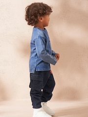 Angel & Rocket Blue Frank Blue Cargo Joggers - Image 2 of 3