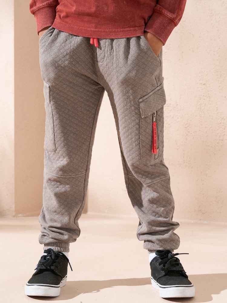 Angel & Rocket Grey Frank Cargo Joggers - Image 2 of 3 Angel & Rocket Grey Frank Cargo Joggers - Image 2 of 3