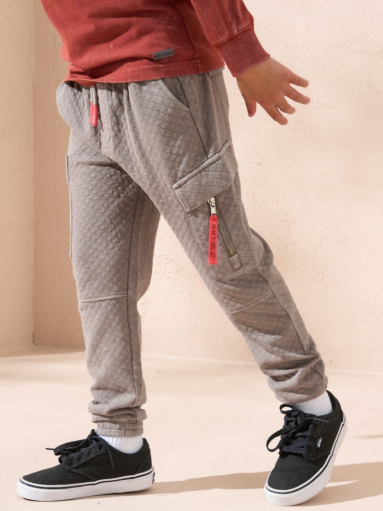 Angel & Rocket Grey Frank Cargo Joggers - Image 3 of 3 Angel & Rocket Grey Frank Cargo Joggers - Image 3 of 3