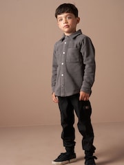 Angel & Rocket Black Fleece Shacket - Image 2 of 7