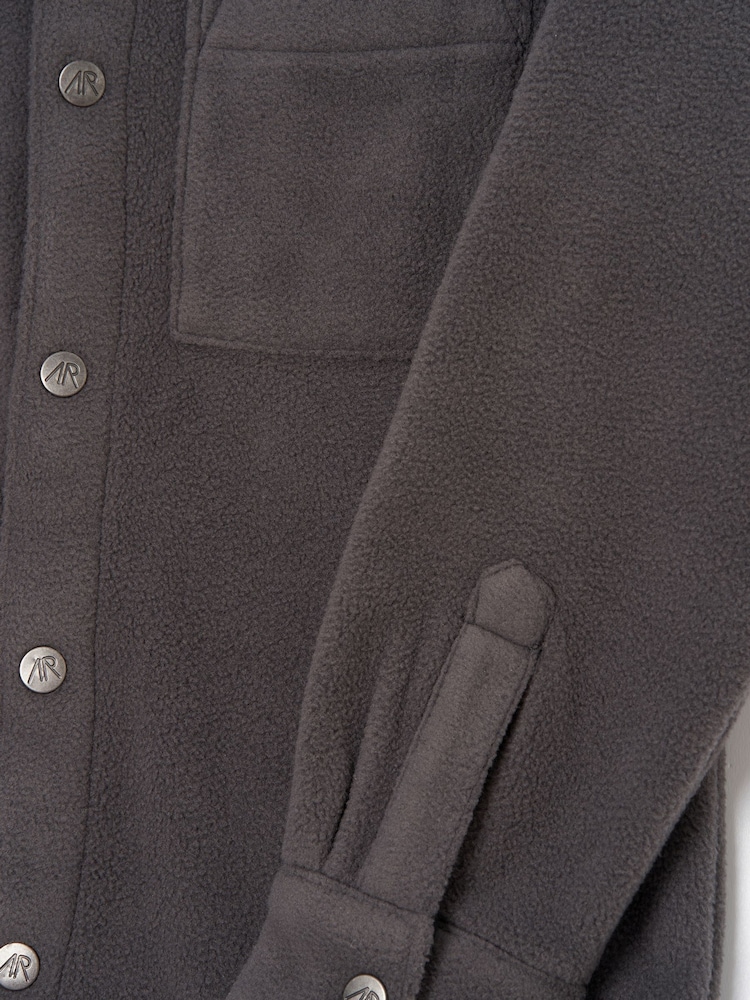 Angel & Rocket Black Fleece Shacket - Image 7 of 7
