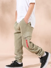 Angel & Rocket Green Frank Cargo Joggers - Image 1 of 3