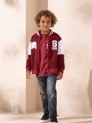 Angel & Rocket Red Red Sonic Corduroy Preppy Zip Up 100% Cotton Jacket - Image 2 of 3