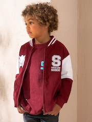 Angel & Rocket Red Red Sonic Corduroy Preppy Zip Up 100% Cotton Jacket - Image 3 of 3