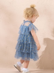 Angel & Rocket Blue Sienna Star Mesh Dress - Image 3 of 4