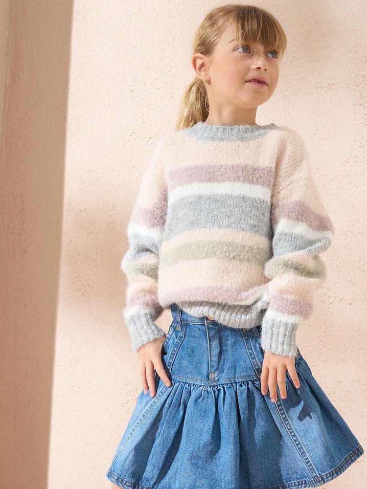 Angel & Rocket Blue Noemie 100% Cotton Denim Skirt - Image 1 of 5