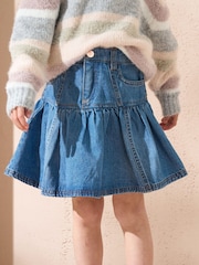 Angel & Rocket Blue Noemie 100% Cotton Denim Skirt - Image 2 of 5