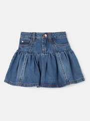 Angel & Rocket Blue Noemie 100% Cotton Denim Skirt - Image 3 of 5