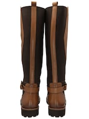 Lotus Brown Leather Knee High Boots - Image 3 of 4