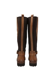 Lotus Brown Leather Knee High Boots - Image 4 of 6
