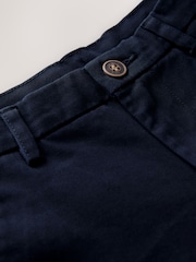 Navy Blue Wide Fit Stretch Chino Trousers (3-17yrs) - Image 3 of 4