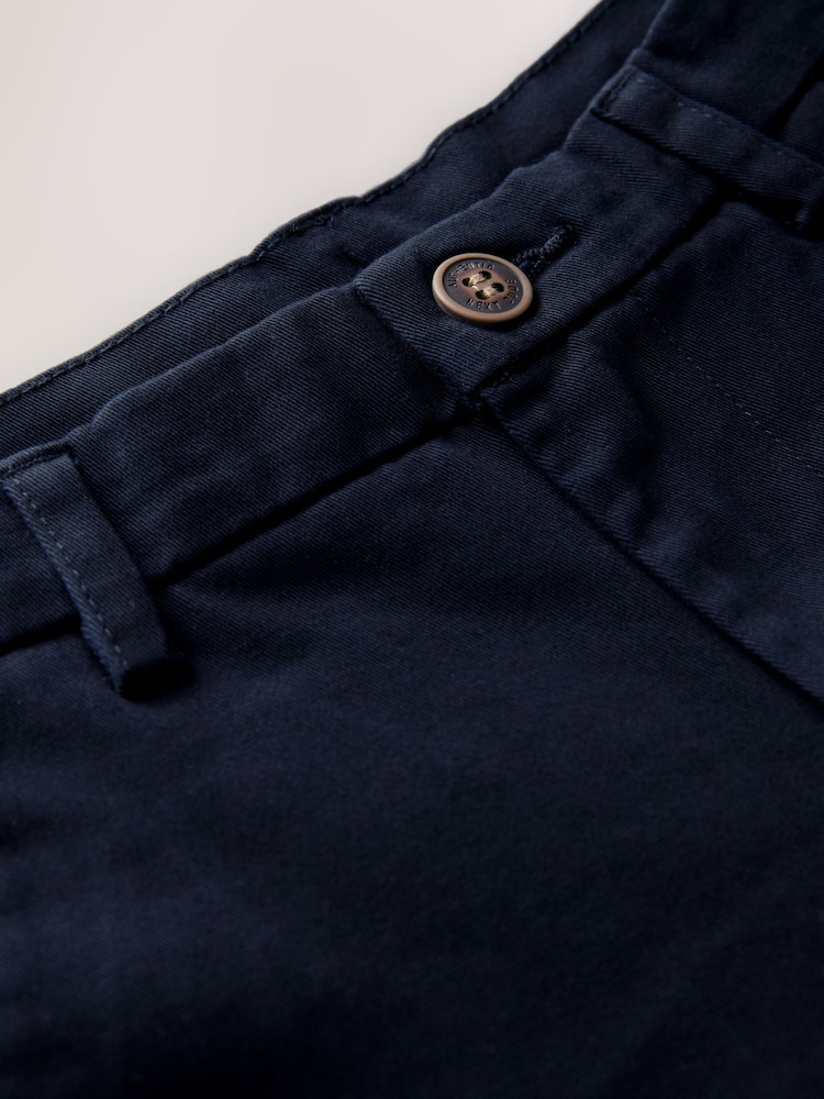 Bleu marine - Pantalon chino extensible (3-17ans) - Image 3 of 4