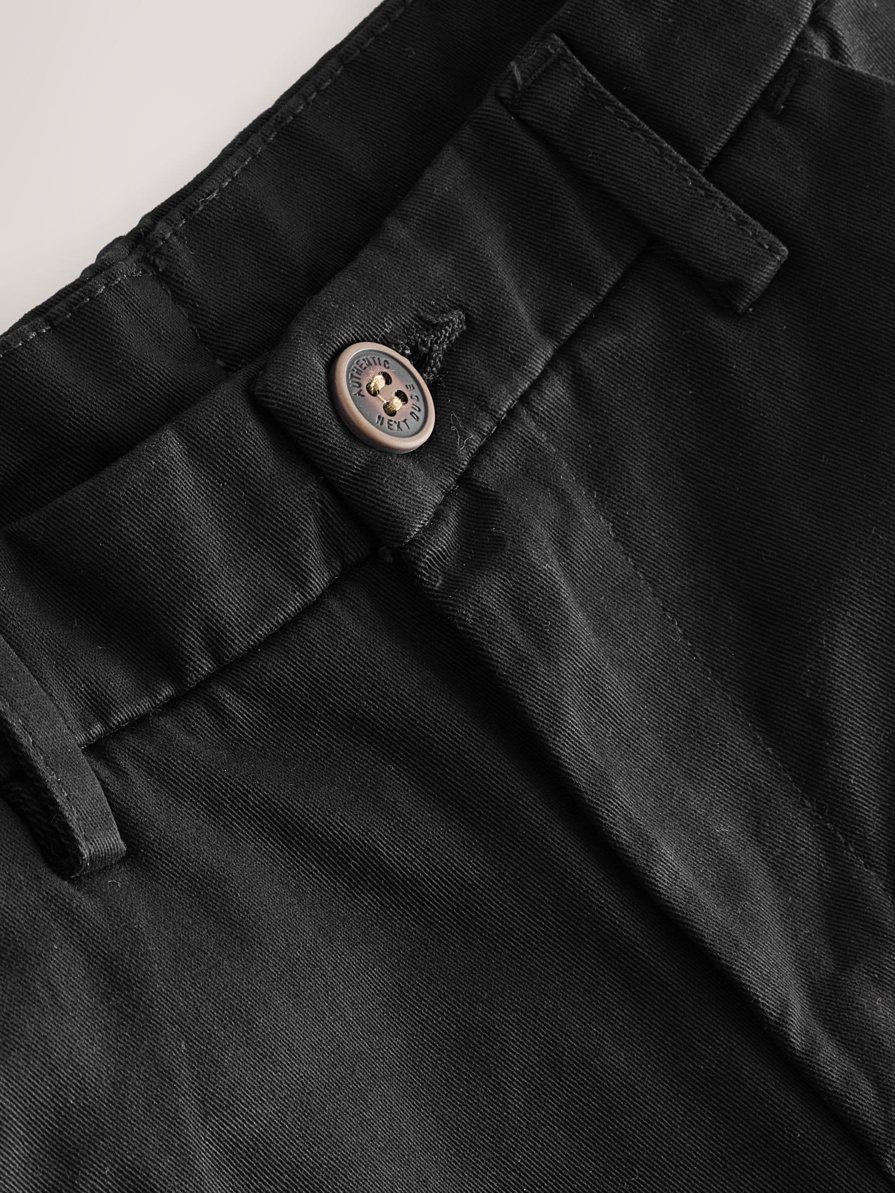 Buy Black Wide Fit Stretch Chino Trousers (3-17yrs) from Next USA