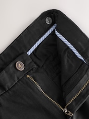 Black Wide Fit Stretch Chino Trousers (3-17yrs) - Image 3 of 4