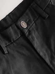 Black Wide Fit Stretch Chino Trousers (3-17yrs) - Image 4 of 4