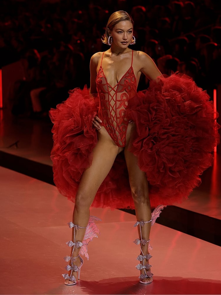 Victoria's Secret Vermillion Red Bow Embroidery Bodysuit - Image 4 of 4