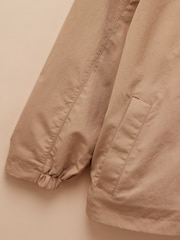 Joules Girls' Meadow Brown Showerproof Raincoat With Hood - Image 6 of 7