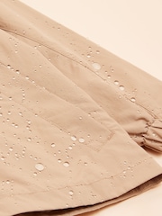 Joules Girls' Meadow Brown Showerproof Raincoat With Hood - Image 7 of 7