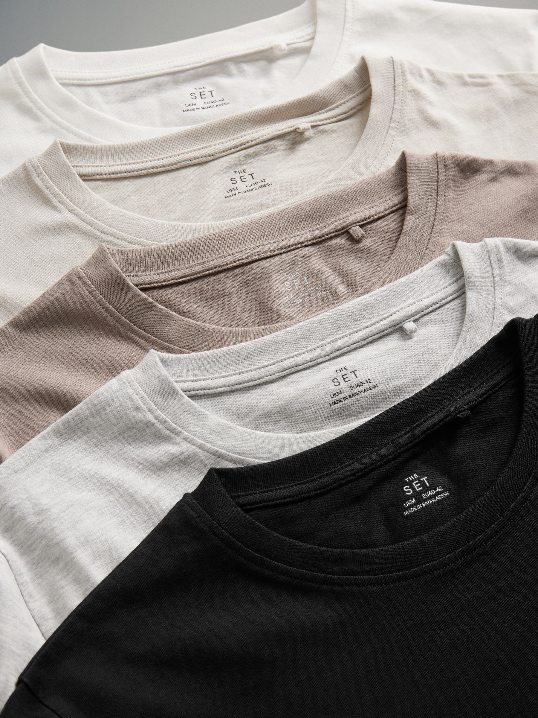 Buy The Set Black/Taupe Brown/Stone/Grey Marl/Cream 5 Pack