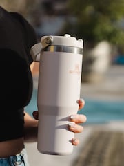 Stanley Rose Quartz IceFlow Flip Straw Tumbler Water Bottle 0.89L - Image 2 of 4