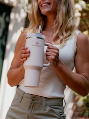 Stanley Rose Quartz Quencher H2.0 FlowState Tumbler Water Bottle 1.18L 1.18L - Image 2 of 6