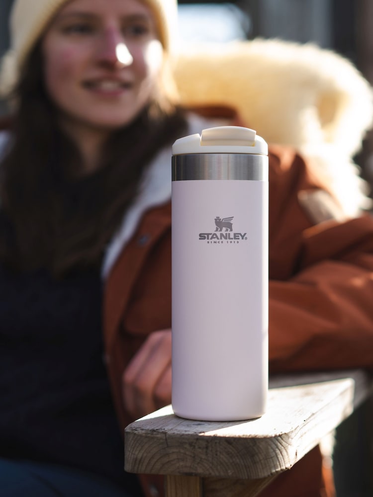 Stanley Rose Quartz Metallic Aerolight Transit Travel Mug 0.47L - Image 1 of 3