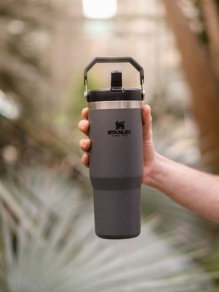 Stanley Charcoal IceFlow Flip Straw Tumbler Water Bottle 0.89L - Image 2 of 4