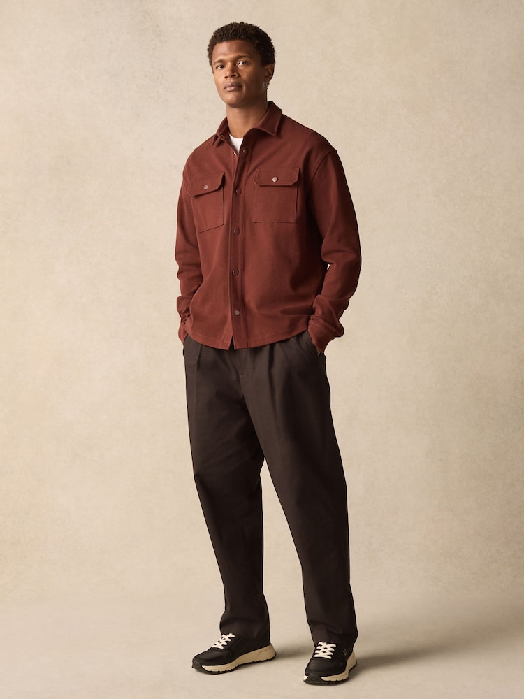 Rust Red Popper Shacket - Image 2 of 11
