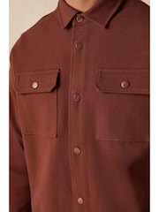 Rust Red Popper Shacket - Image 4 of 11