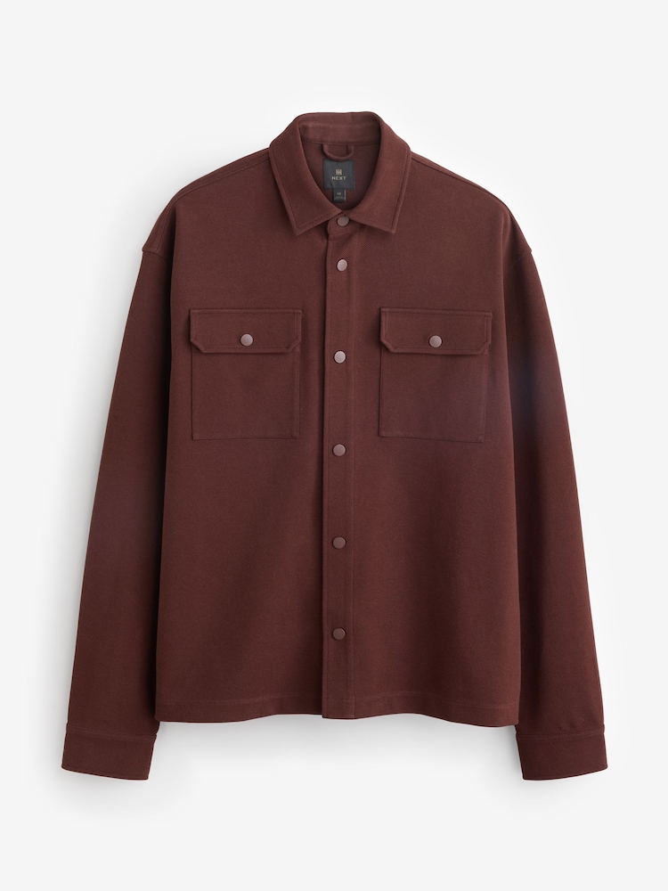 Rust Red Popper Shacket - Image 7 of 11