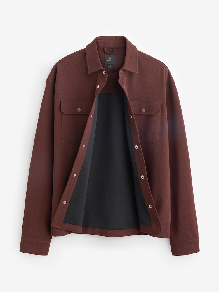 Rust Red Popper Shacket - Image 8 of 11
